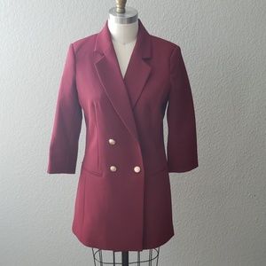 3/4 Sleeve Double Breasted Blazer //